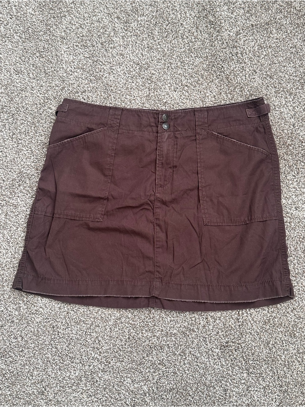 GAP Brown Utility Skirt with Front Pockets